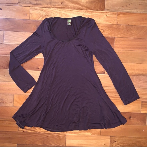 24Seven Long Sleeve Swing Style Flare Tunic Top - Picture 4 of 9